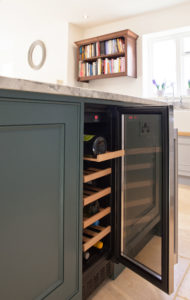 Example of in-frame with cockbead cabinet style from a kitchen from Book House in Medford